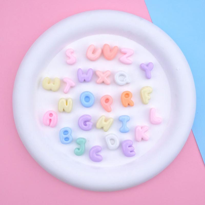 Handmade Mini Letter Charms Cute Diy Phone Cases Hair Clips Shoes Accessories Random Color