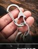 Titanium Alloy Multifunctional Car Keychain & Bottle Opener for Outdoor Use
