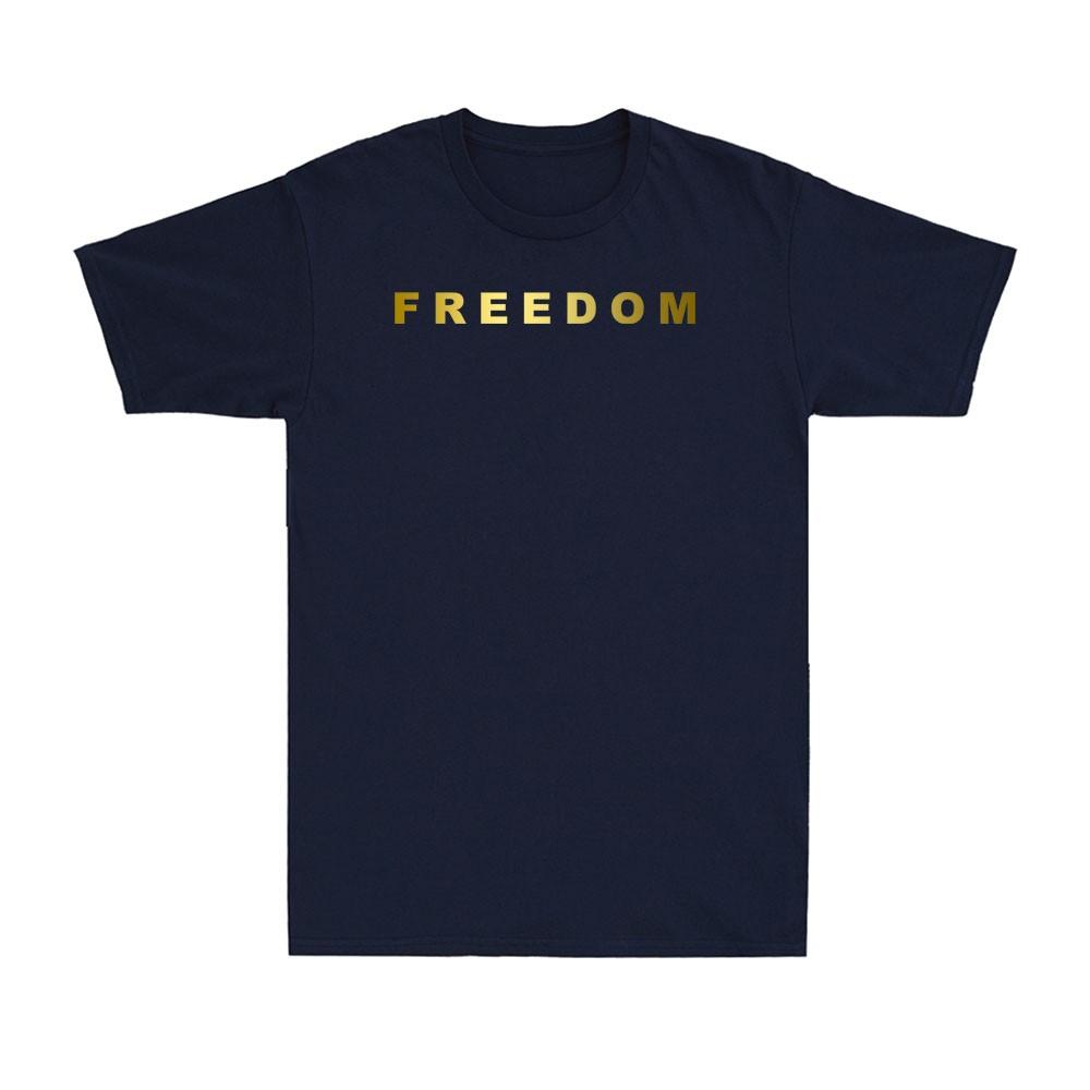 Freedom Charlie Usa Patriotic Memorial Remembrance Golden Print Unisexs Tshirt