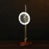 Desktop Aerodynamic Clock Table Clock Invisible Home Decor Desk Pendulum Brass Solid Wood Silent Clock Decoration