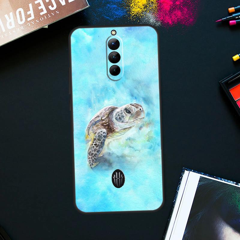 Ocean Sea Turtle Case For ZTE Nubia Red Magic 9 Pro Plus RedMagic 8 8S Pro Plus 6 7 6S 7S Pro 5S 6R 5G Cover
