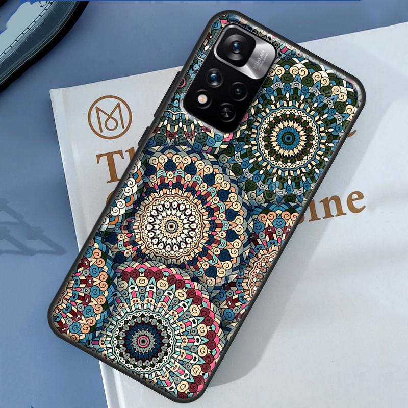 Flowers Mandala Floral Case For Xiaomi Redmi Note 14 13 11 9 10 12 Pro 9S 10S 11S 12S Redmi 10C 12C 13C 14C Cover
