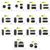 2Pcs Luggage Feet Pads Plastic Suitcase Feet Pads Luggage Studded Suitcase Stand Feet Accessories