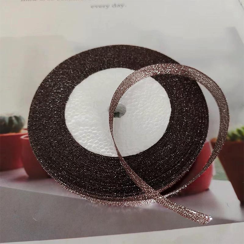 22m Złota i Srebrna Wstążka do Pakowania Prezentów i Dekoracji Tortów, 1cm Szeroka