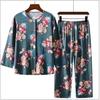 Women's Spring and Summer Loose Casual Suit, Suitable for Middle-aged and Elderly Mothers To Wear Plus Size Top and Pants, Home Suit Set