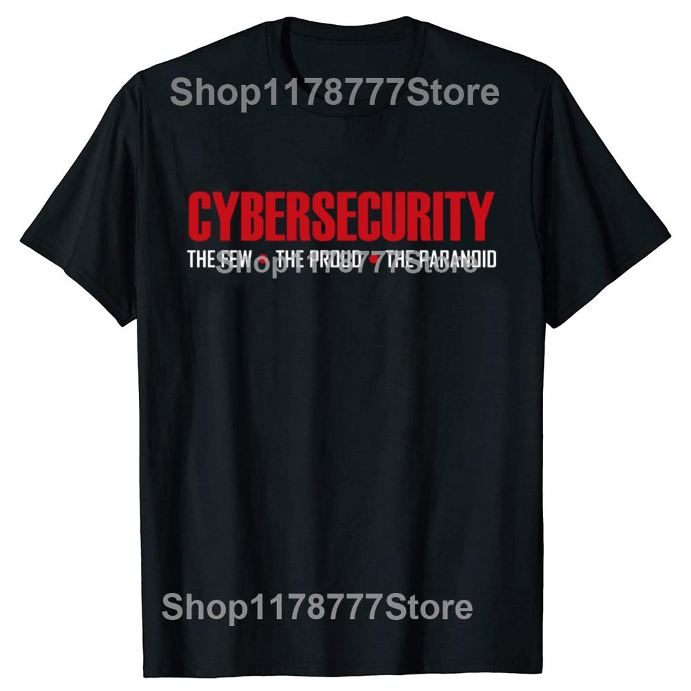 Funny Cybersecurity Cyber Security T Shirts Short Sleeve Birthday Gifts Mens Clothing Fashion Casual Loose Oversized T Shirt