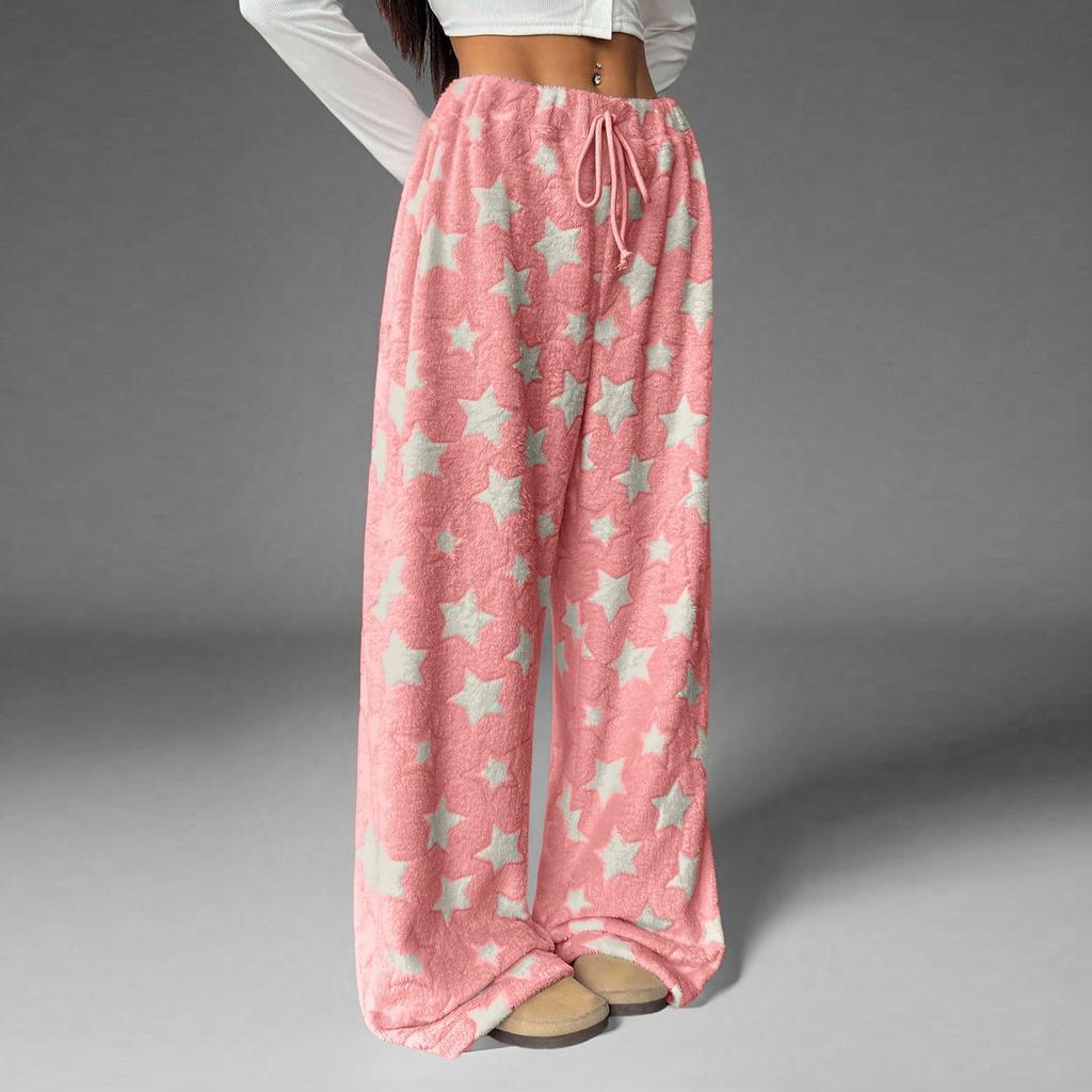 Women's Winter Cotton Warm Loose-Fit Casual Sleep Pants