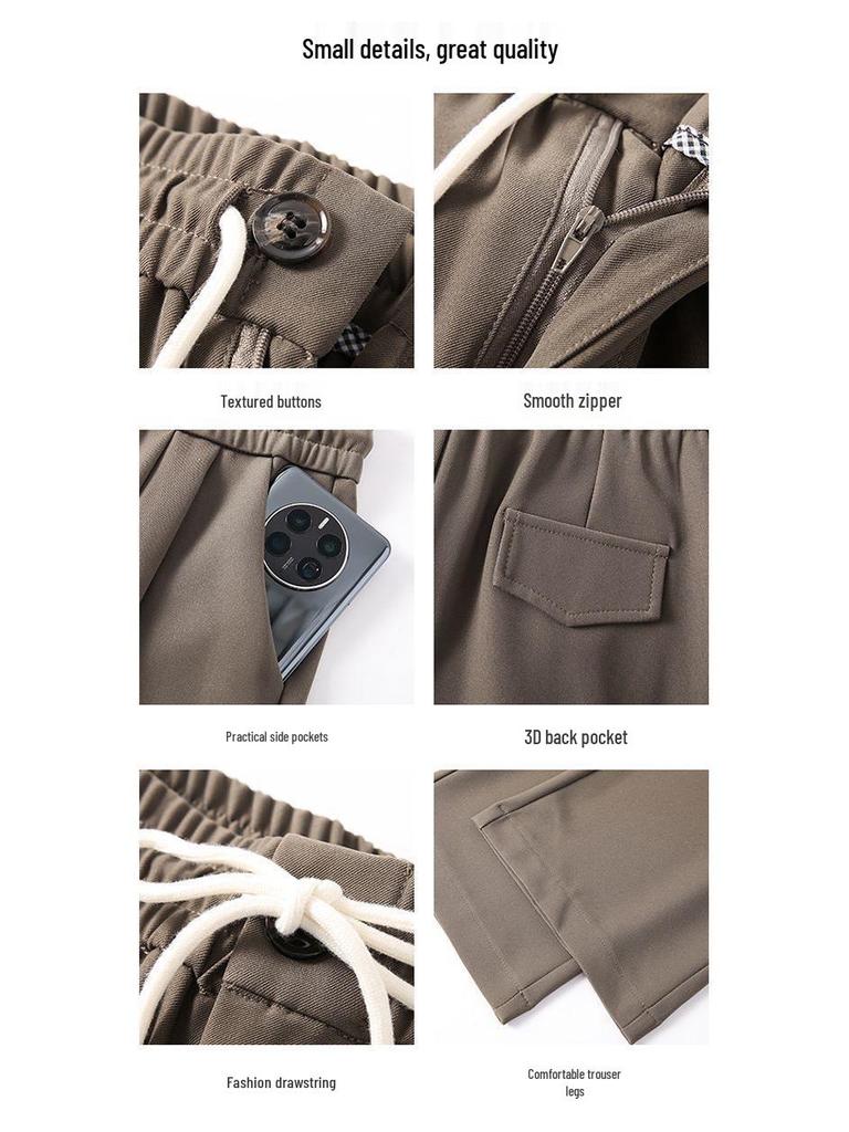 Ice-Feeling High-Waisted Slimming Wide-Leg Pants - Sun Protection, Spring/Summer 2026