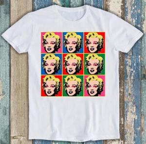 Marilyn Monroe Collage Pop Art Selfie Cult Movie Regalo Maglietta T Shirt M1411