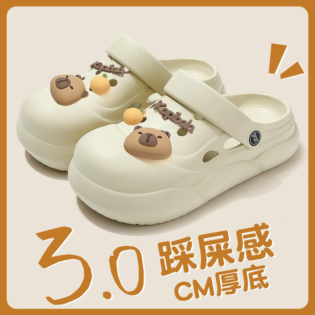 Hole shoes wear summer thick-soled new EVA soft-soled non-slip bag head sandals