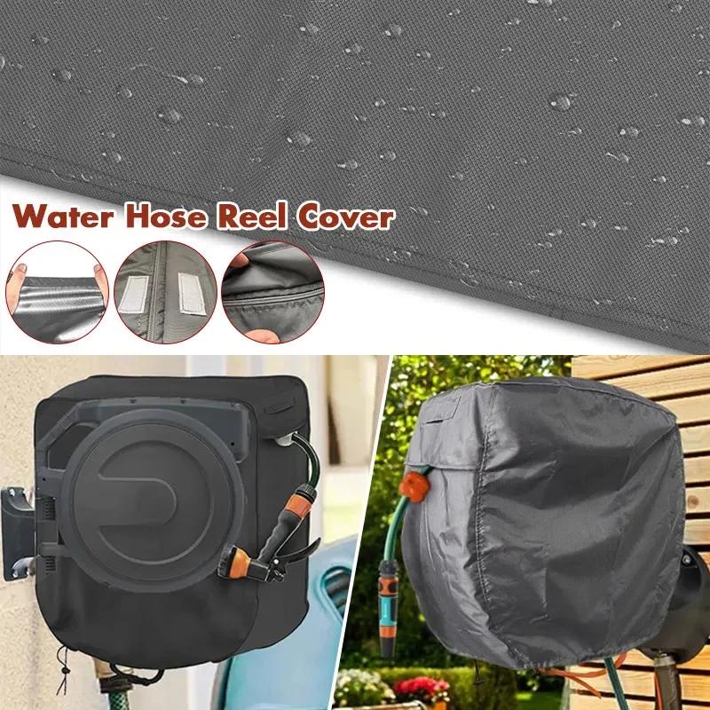 An der Wand montierte Schutzhülle für Wasserschlauchtrommel für Gartenschlauch und Trommel, wasserdicht, Sonnenschutz, regensicher, Schlauch-Drehtellerabdeckung
