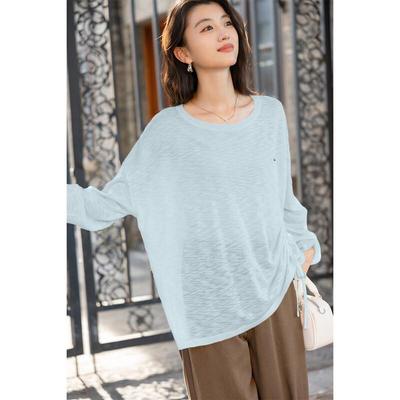 Mocana Loose Fit Dopamine Long Sleeve Knit Top