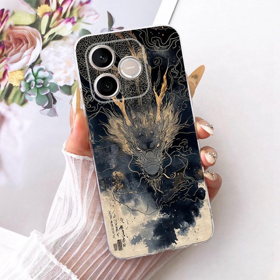 For Honor 600 Lite Case transparent Bow Painted Soft Silicon Cover for Honor 500 Smart 600Lite LNA-NX1 Protective Phone Capa