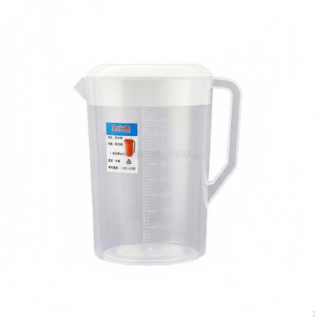 Pitcher with Lid High Temperature Resistant Cold Water Kettle Easy To Clean Large Capacity