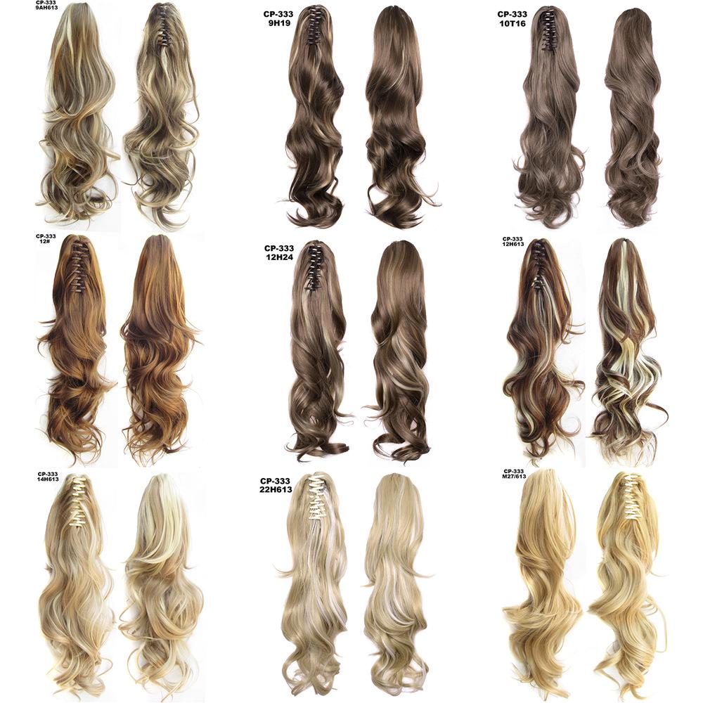 "Real Shot Long Layered Curly Claw Clip Ponytail Wig - Exclusive for Women"