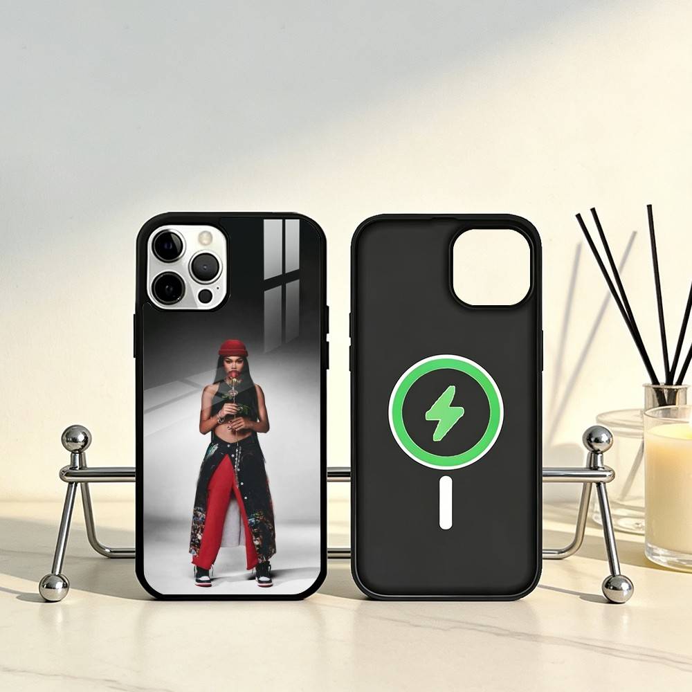 Singer Teyana Taylor Phone Case For iPhone17,16,15,14,13,12,11 Plus,Pro Max Magnetic For Magsafe Wireless Charging