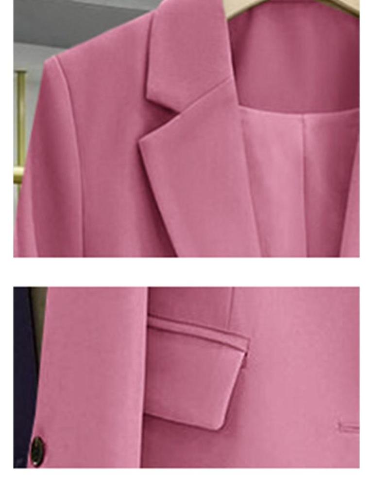 Damen Gelber Blazer im koreanischen Stil mit lockerer Passform und schlankmachender Wirkung - Frühling/Herbst 2025