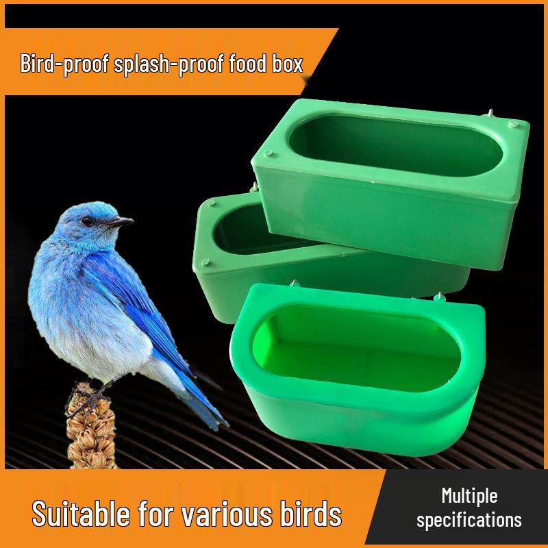 Bird-Proof Food Dispenser & Drinker for Mynas, Thrushes, Parrots, and White-Eyes