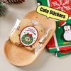 120pcs/roll Cartoon Merry Christmas Stickers Gift Decorative Labels for New Year Holiday Cards Gift Box Envelopes Party Favors