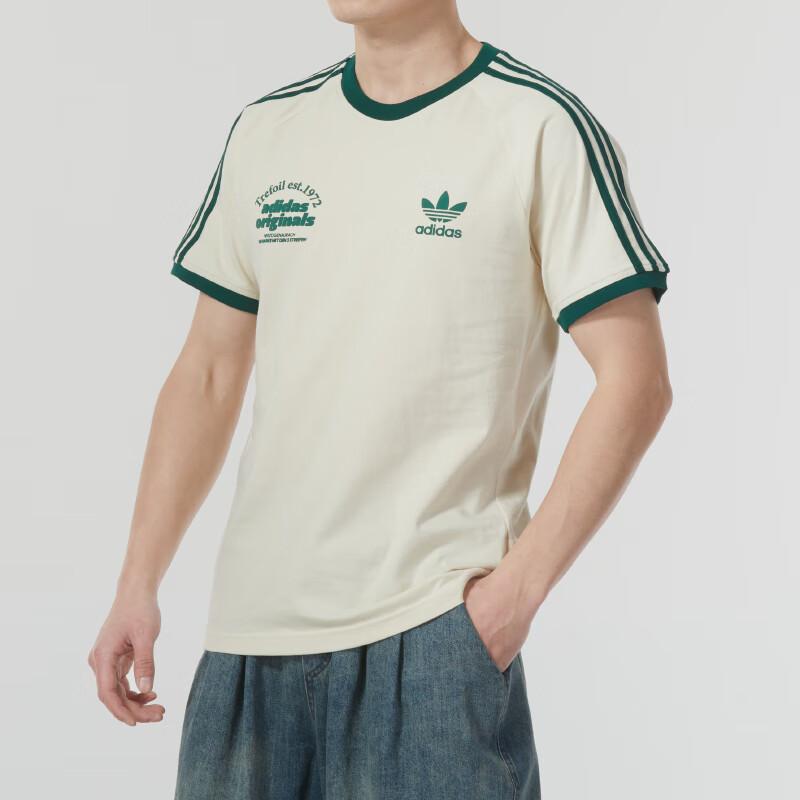 Adidas Grafisches Cali T-Shirt Wonder White Herren Streetwear IU0217