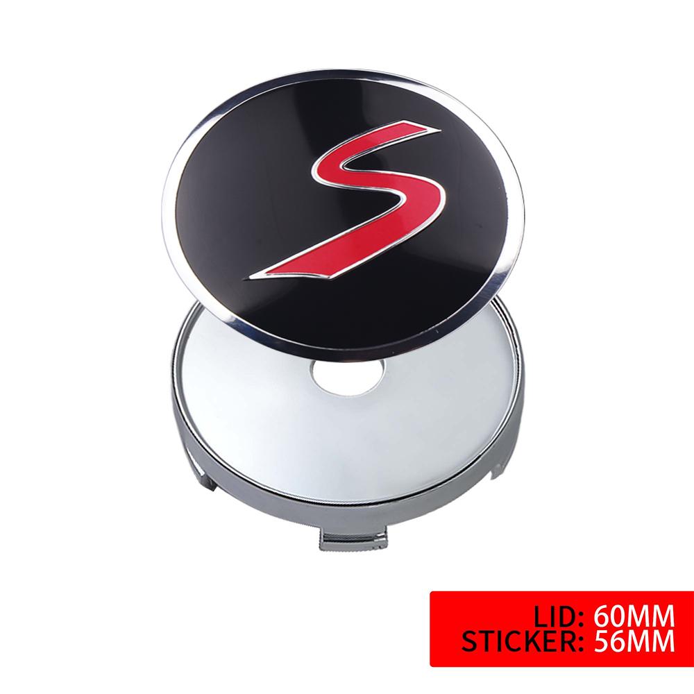 4Pcs 56/60mm Car Wheel Tire Hub Center Cap Cover Auto Accessories For MINI Cooper S JCW WORKS R55 R56 F55 F56 R57 R58 R59 R60