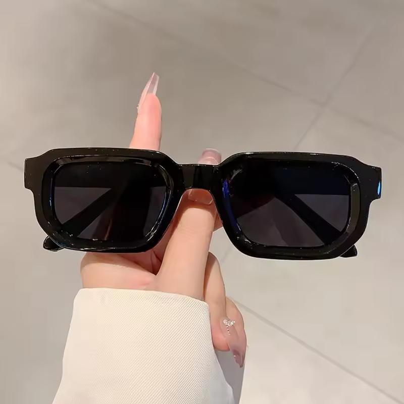 New Men Vintage Rectangle Frame Sunglasses Fashion Retro Sun Glasses Luxury Design Glasses UV400 Eyewear Women Goggles