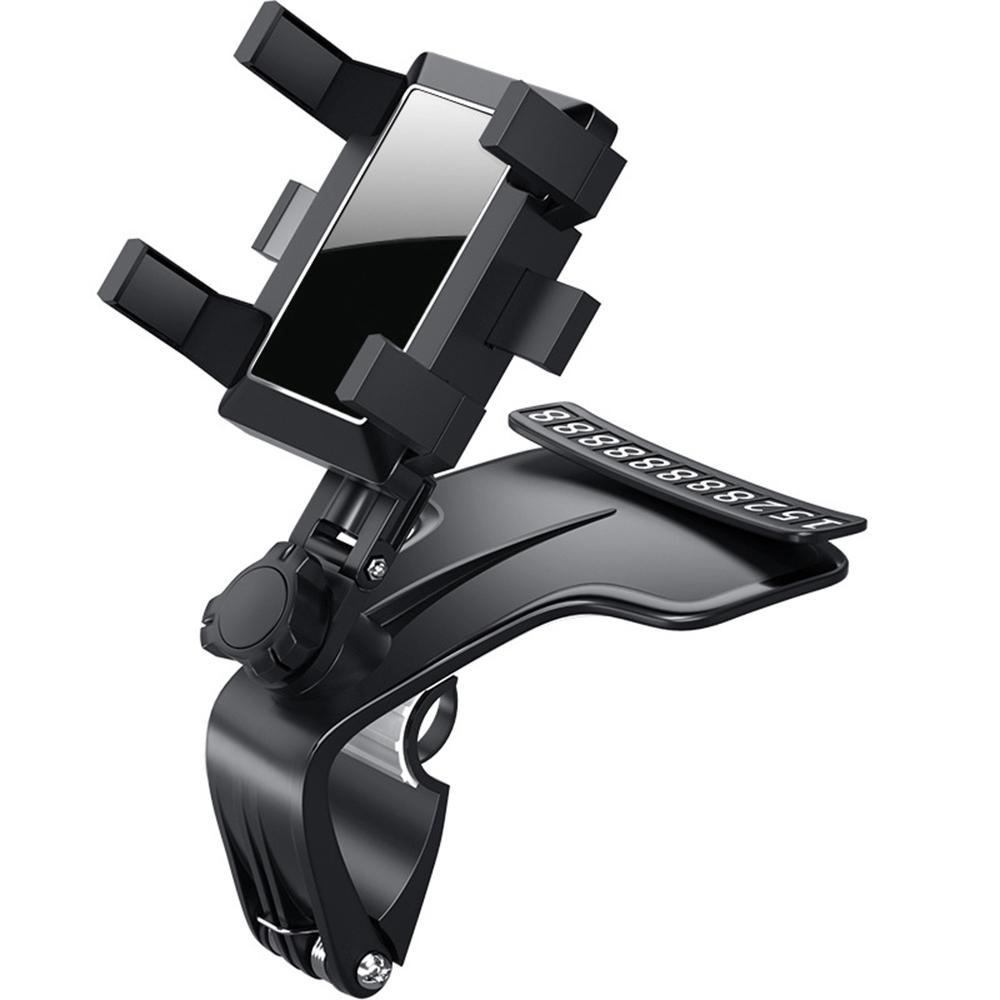 Dashboard Phone Holder for Car 360-Degree Phone Mount with Phone Number Plate Universal Smartphone Holder for 4-7 Inch