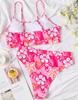 Bikini Sexy Women Swimsuit Printed High Waist Thong Brazilian Bikini Beachwear Bathing Suits