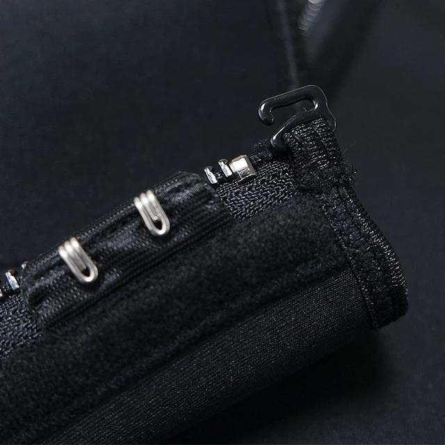 9 Steel Bones Front Zipper Single Belt Adjustable Women Tummy Control Thick Neoprene Waist Cincher