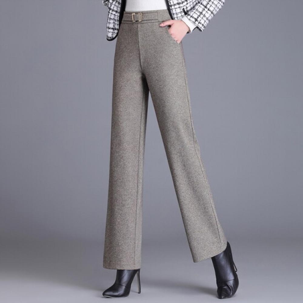 Morris Coming Home Unisex Herringbone Buckle Point Warm Wide Pants M2410pt614d