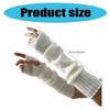Fashion Fingerless Gloves for Party Slouchy Arm Sleeves Arm Warmers Party Supply Women Cosplay Costume Knitted Arm Cover