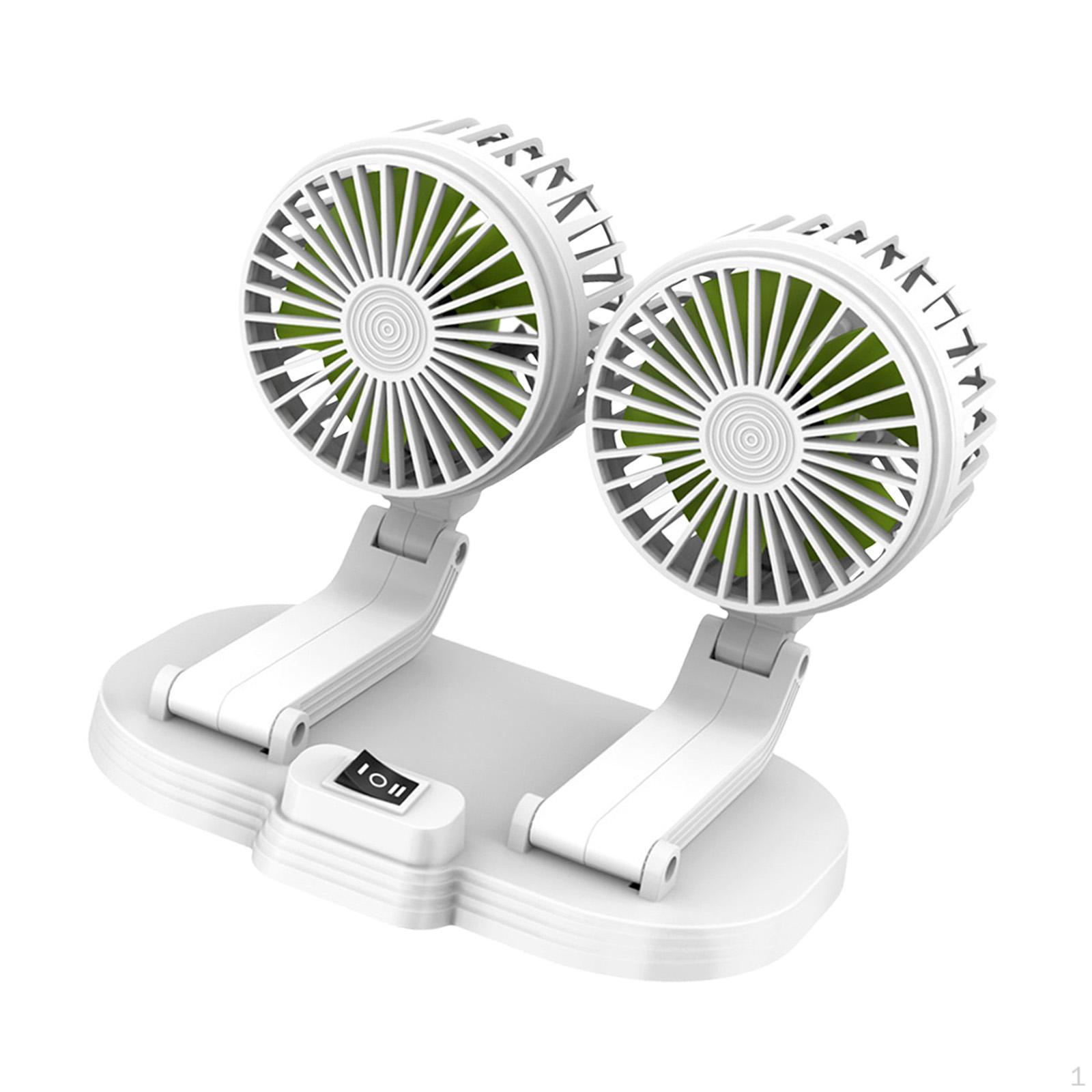 

Автомобільний вентилятор, подвійна головка, автоматичне охолодження, 2 швидкості, довговічність, обертання на градуси, приладдя, сильний вітер, стіл білий