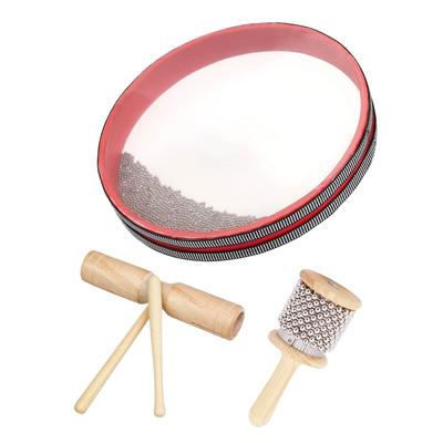 Archnote Cabasa Percussion Set: Shaker, Woodblock, Tambourine, Ocean Drum (3-piece Set) - Sounds of Waves
