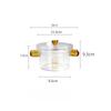 Glass Stew Pot Home Steaming Egg Bowl Baby Food Bowl Dessert Bowl with Scale and Lid Waterproof Cup