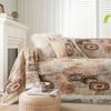 Thick Woven Floral Sofa Throw Cover Living Room Pet-Resistant Dustproof Decorative Blanket 3-Seater Couch