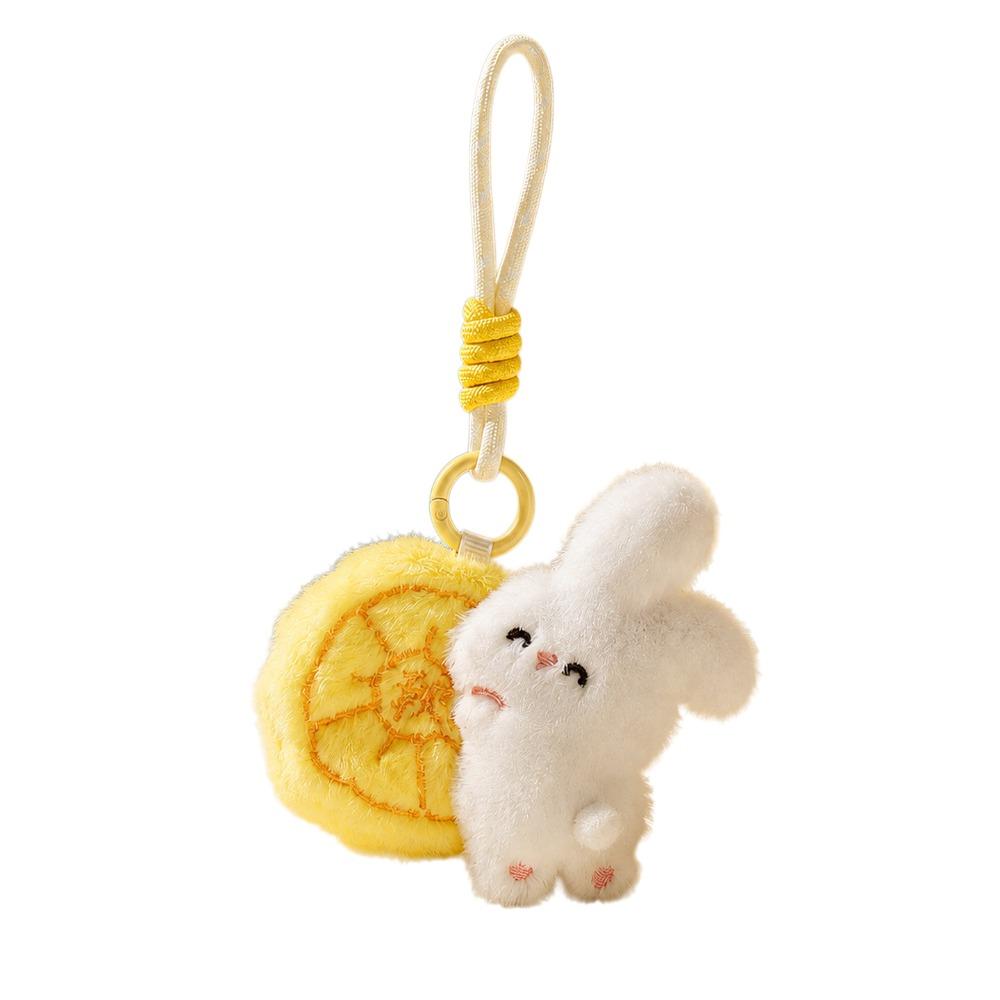 Soft Cute Plush Hanging Decoration Versatile Rabbit Keychain  Mid-Autumn Festival