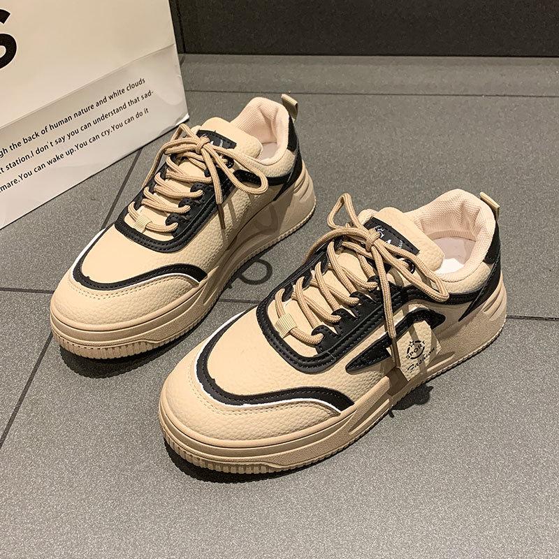 

Little White Shoes Popular Versatile Campus Style Student Shoes Spring and Autumn 2025 New Sports and Leisure Board Shoes Women s 35 чорний