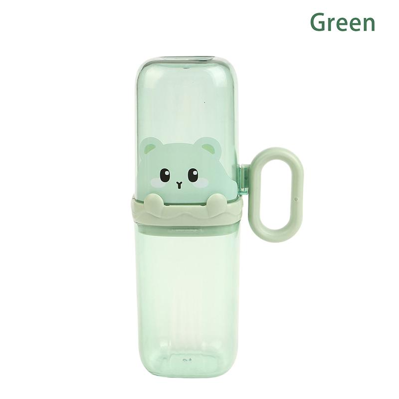 Cartoon Cup Lid Integrated Toothbrush Box Travel Portable Elephant Toothpaste Toothbrush Holder Student Dormitory Holder