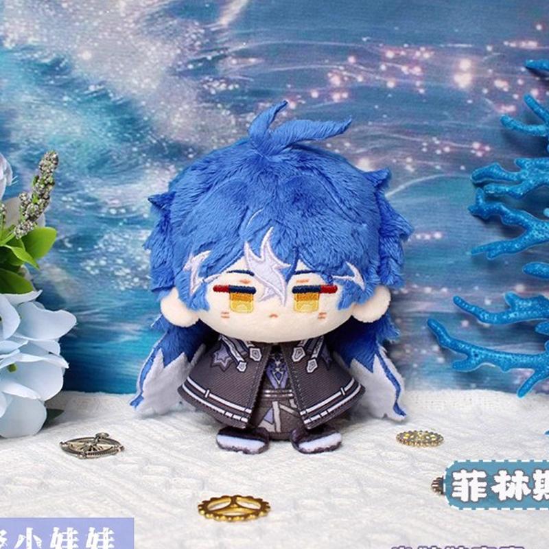 10cm Game Impact Plush Varka Durin Flins Sandrone Columbina Lauma Nefer Skirk Cute Cartoon Dolls Bag Pendant Keychain Gift