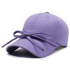 Bow-tie Baseball Cap, Solid , Sweet , Versatile and Fashionable Women's Hat with Wide brim
