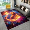 Cartoon Charizard Pokemon Non-Slip Area Rug for Living Room,Bedroom,Playroom,Soft Carpet Floor Mat Home Decor Rug Kids Room