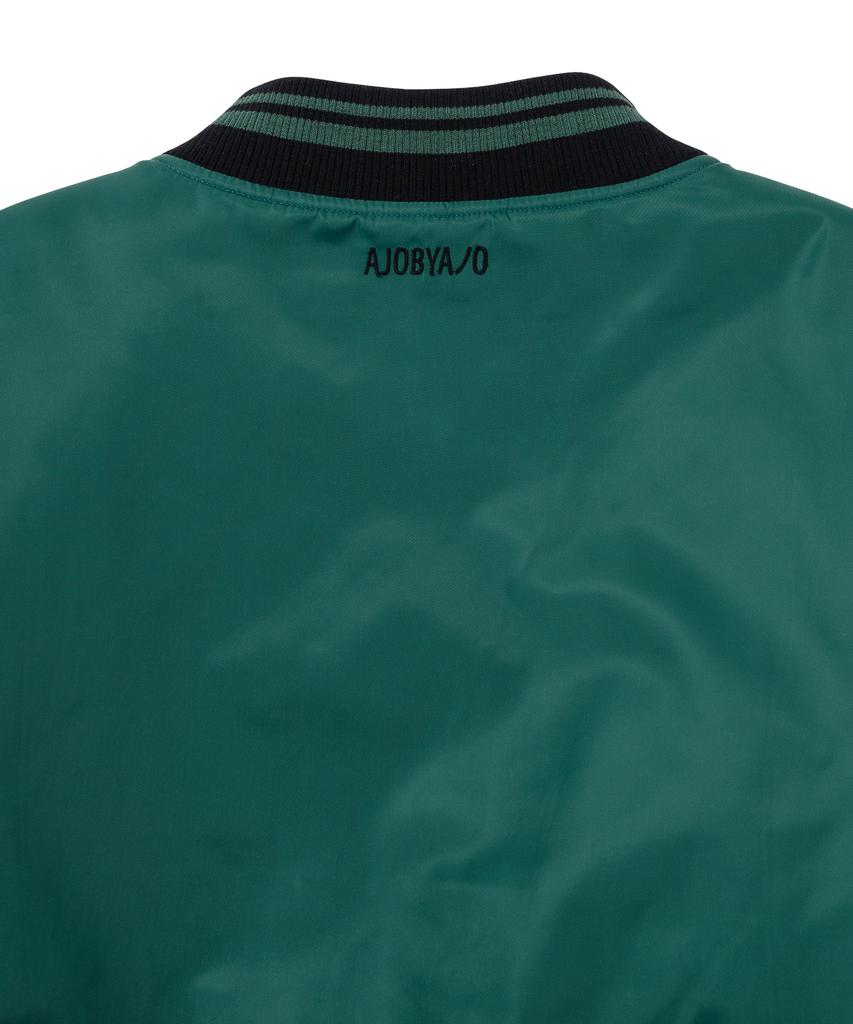 Ajobyajo Nylon Baseball Jacket [Green]