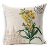 Retro Colorful Flowers Pillows Floral Pillowcase For Home Decorative Decoration Sofa Pillowcase