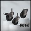 TPE casters with swivel wheels, brake, silent, heavy-duty, directional 2-inch sliding wheels for storage racks
