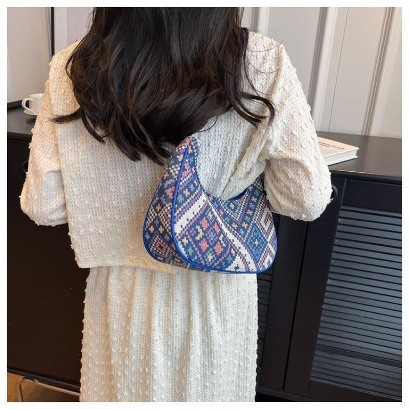 

Маленькая сумка подмышку популярная мода весна и лето новая на плечо портативная сумка-полумесяц универсальная женская сумка 15*25*9cm синий