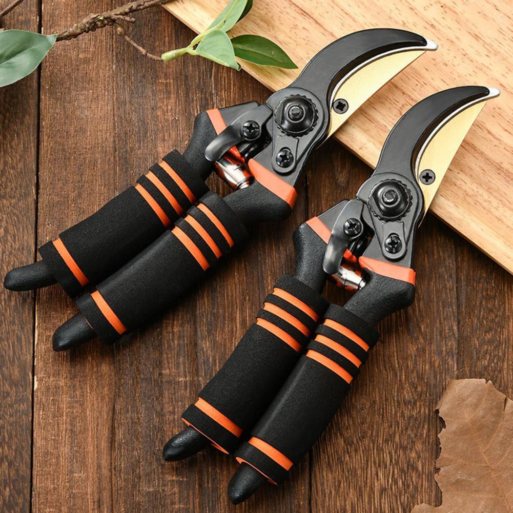 Pruning Shears Garden Clippers Heavy Duty Bypass Pruner Manganese Steel Gardening Shears Professional Pruning Tools
