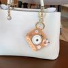 2Pcs Simulation Luminous Cartoon Key Ring Projection Bag Pendant  Children's Toys
