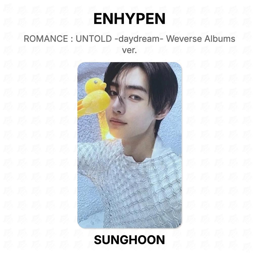 ENHYPEN-ROMANTIK : UNTOLD -daydream- Weverse Alben Version. Offizielle Fotokarte