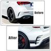 Carbon Black Rear Bumper Lip Spoiler Splitter Canard for Mercedes Benz W176 A160 A180 A200 A250 A260 A45 AMG Hatchback 2013-2018
