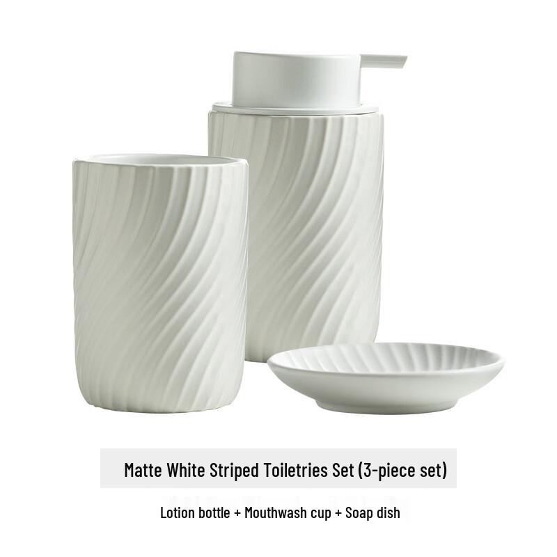 OLOEY Ceramic Bathroom Wash Set